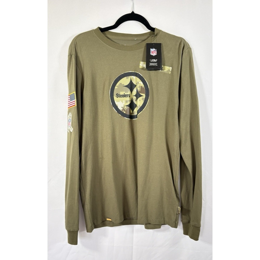 Nike‎ dri-fit t-shirt size S Pittsburgh steelers long sleeves pullover new